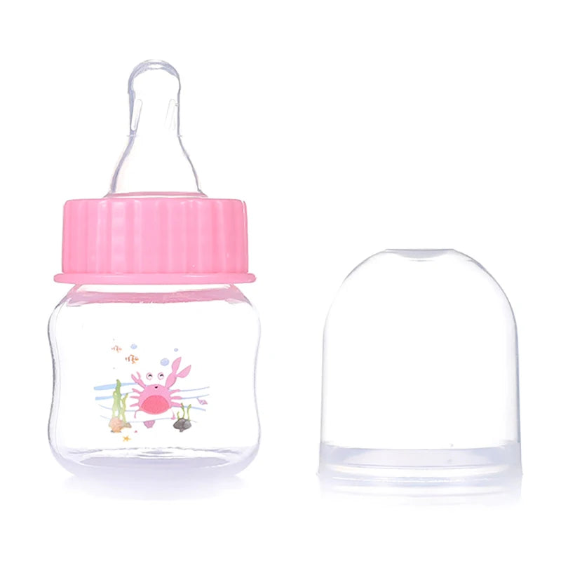 50ml Mini Portable Baby Nursing Bottle | BPA-Free Newborn Feeder for Milk, Juice & Fruit | 3 Colours