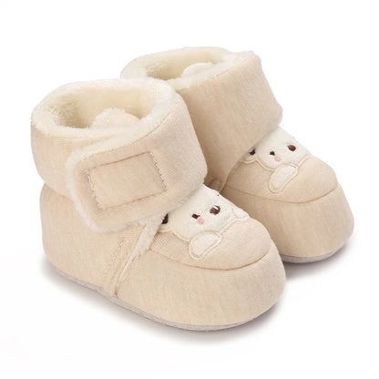 Baby First Walker Shoes | Soft Cartoon Cotton Shoes for Newborns 0–18 Months