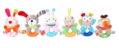 Baby Plush Animal Rattle Toy | Crib Mobile Bed Bell for Newborns 0-12 Months
