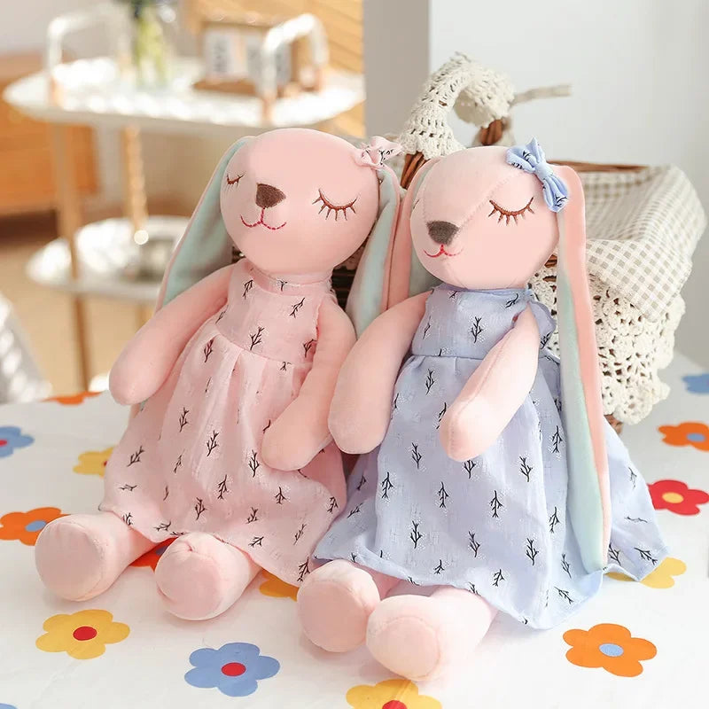 Long Ear Rabbit Plush Toy | Kawaii Soft Bunny Doll for Kids