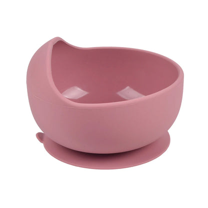 Baby Silicone Suction Bowl with Spoon | Waterproof Kids Feeding Tableware