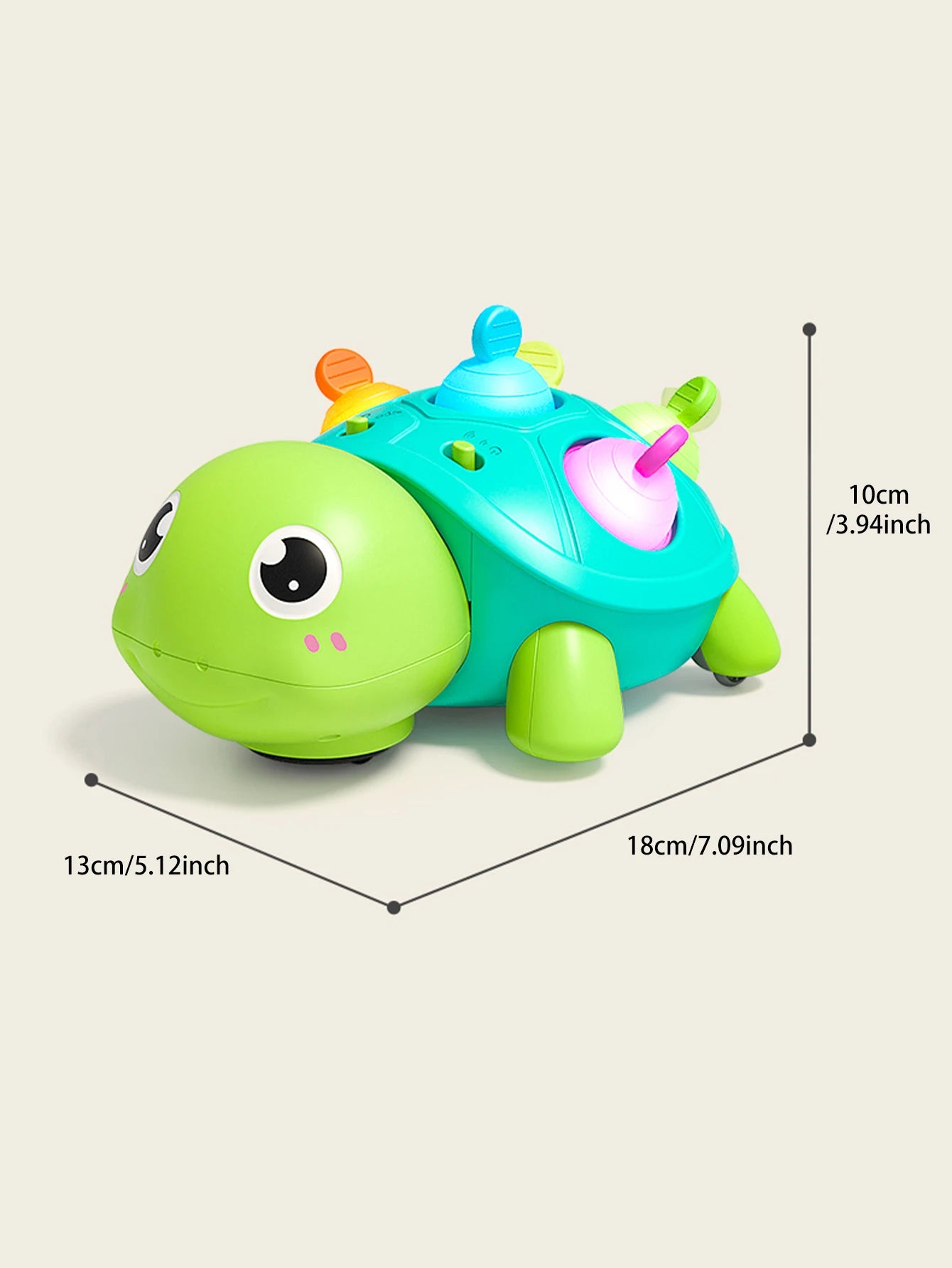 Baby Turtle Crawling Toy | Light & Sound Sensory Toy for Infants 0–12 Months
