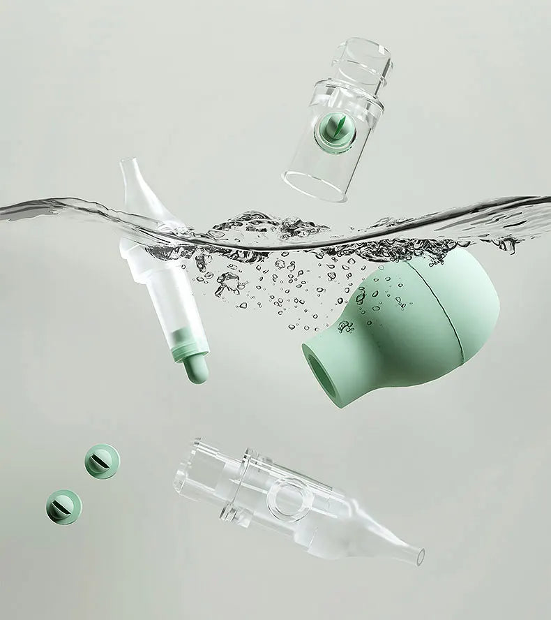 Baby Nasal Aspirator | Soft Silicone Nose Cleaner & Snot Sucker for Newborns, Anti-Backflow
