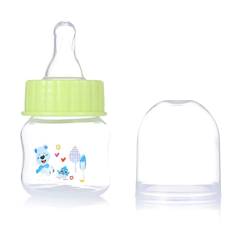 50ml Mini Portable Baby Nursing Bottle | BPA-Free Newborn Feeder for Milk, Juice & Fruit | 3 Colours