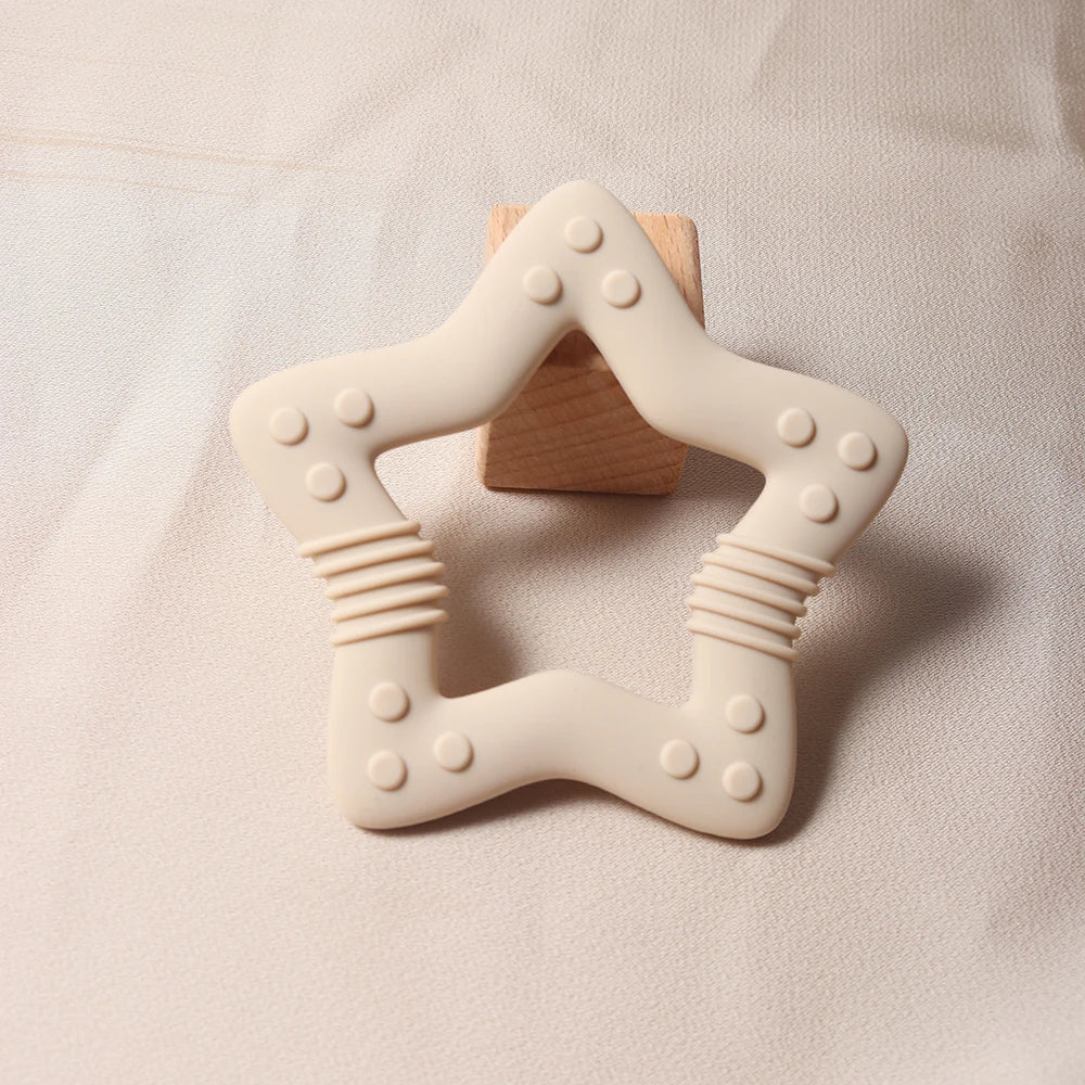 Baby Star & Heart Silicone Teether