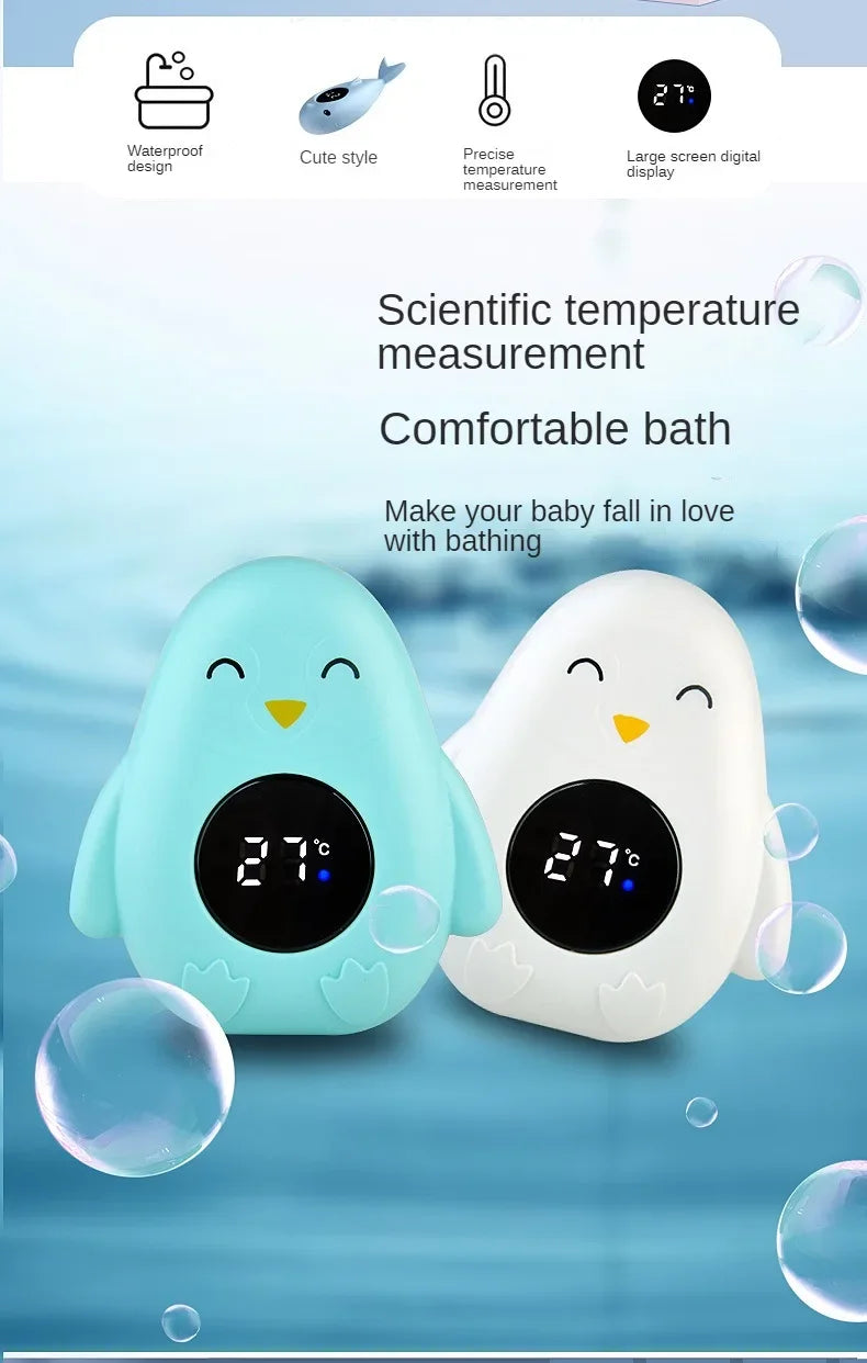 Baby Bath Thermometer | Floating Water Temperature Tester with LED Display