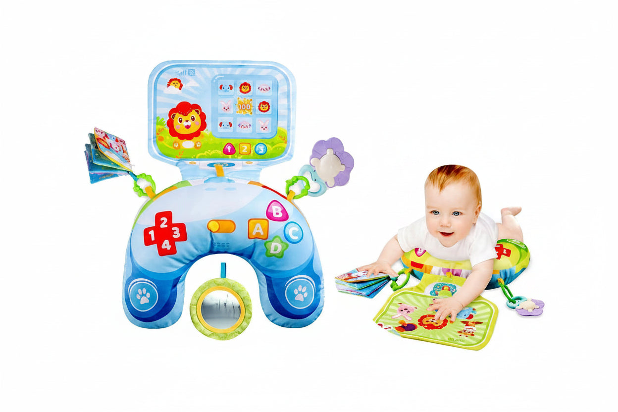 Baby Tummy Time Pillow Sensory Toy Set