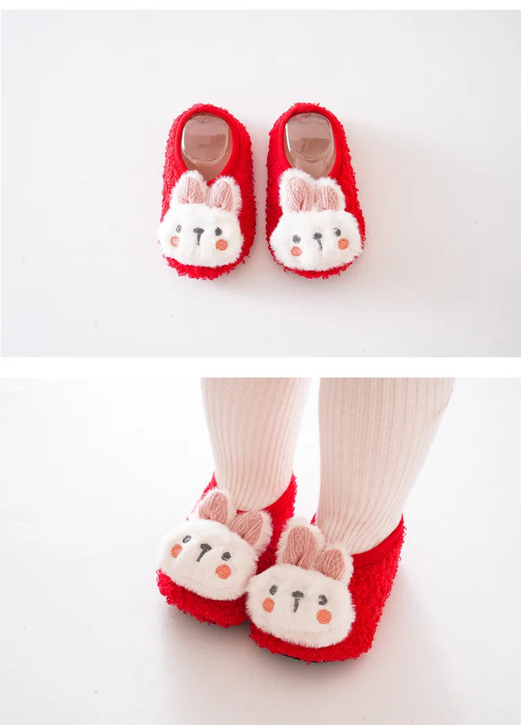 Warm Plush Baby Slippers | Soft Anti-Slip Indoor Toddler Floor Shoes | 6 Styles | 6 Months–4 Years