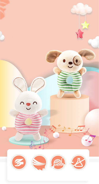 Baby Animal Plush Rattle Hand Ring Toy