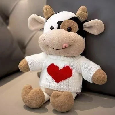 Cute Cow Plush Toy | Soft Stuffed Animal Rag Doll | 13 Styles