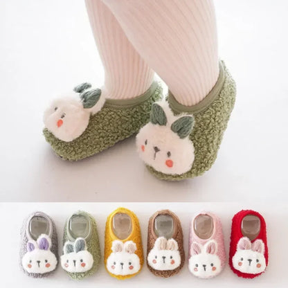 Warm Plush Baby Slippers | Soft Anti-Slip Indoor Toddler Floor Shoes | 6 Styles | 6 Months–4 Years