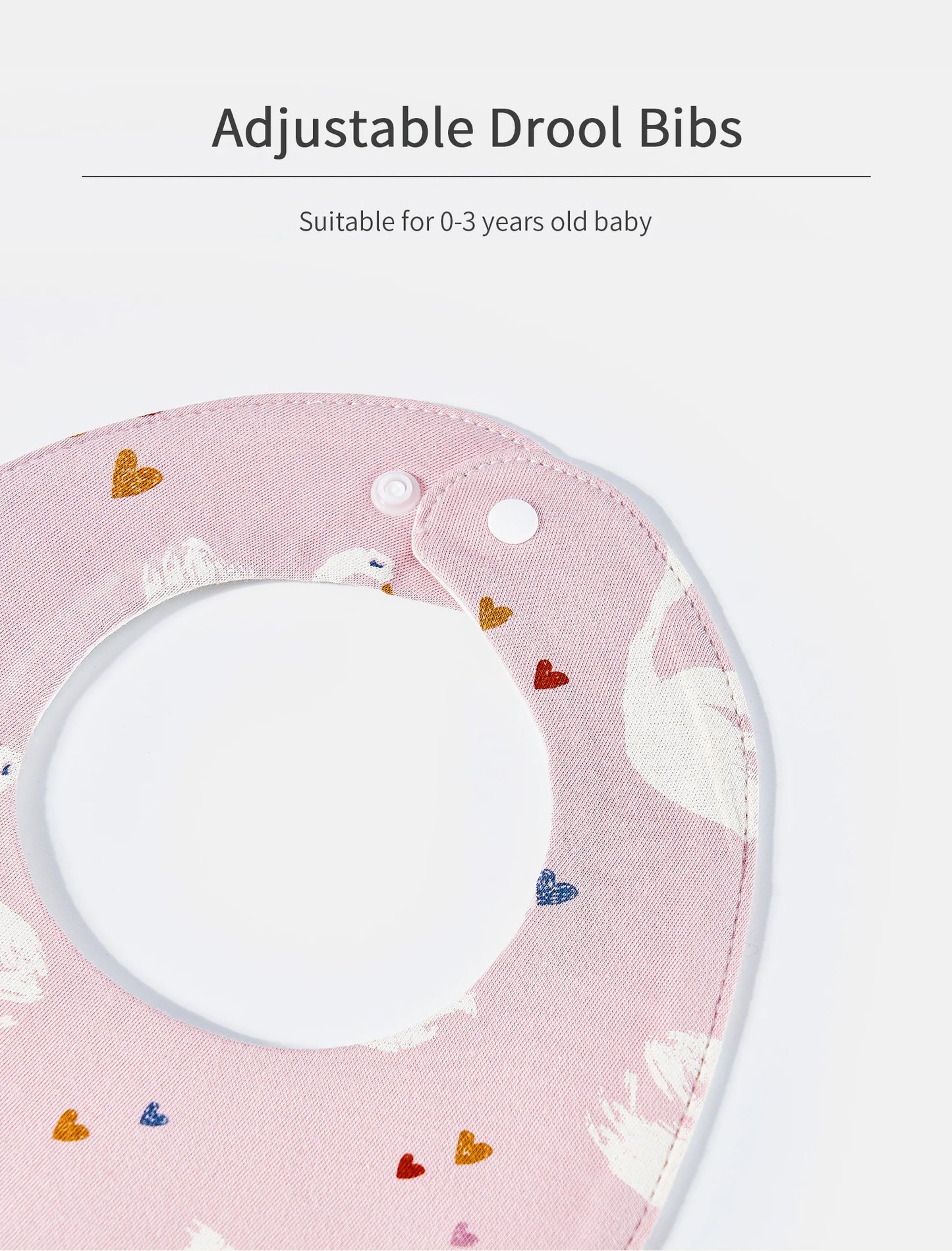 Baby Feeding Bib | Soft Cotton Adjustable Waterproof Bib for Newborns & Infants