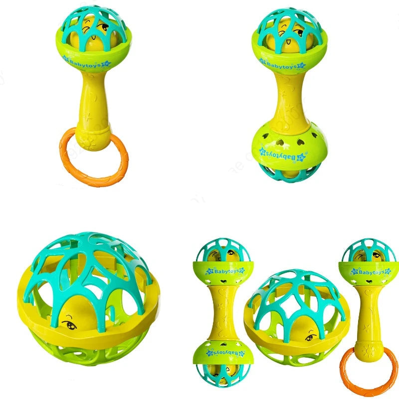 Baby Rattle Toys | Sensory Shaker & Grab Set for Newborns 0-12 Months