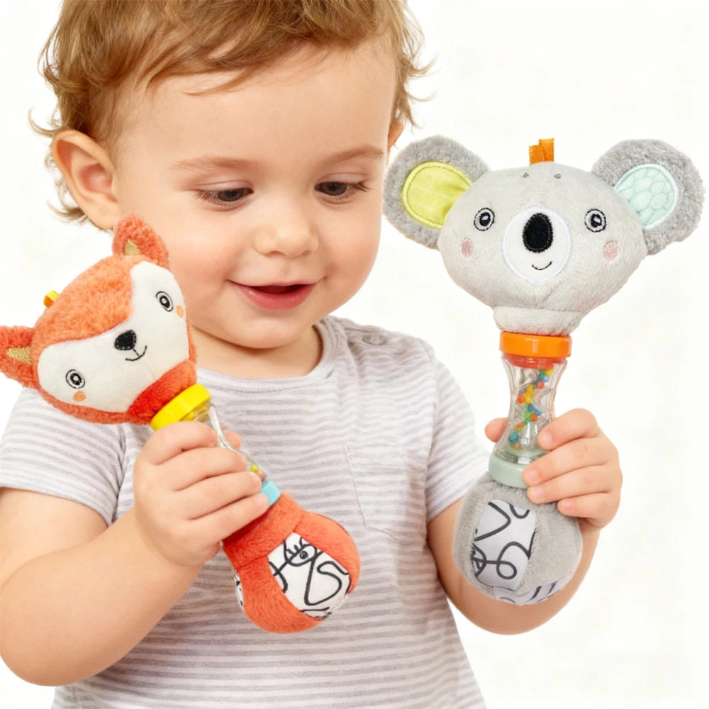 Baby Fox & Koala Hand Rattle Toy