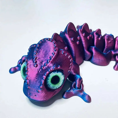 3D Printed Chameleon Figure | Multi-Joint Movable Kids Gift & Room Decoration