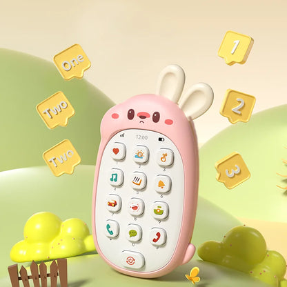 Baby Rabbit Music Phone Toy | Chewable Sensory Puzzle Toy for Toddlers