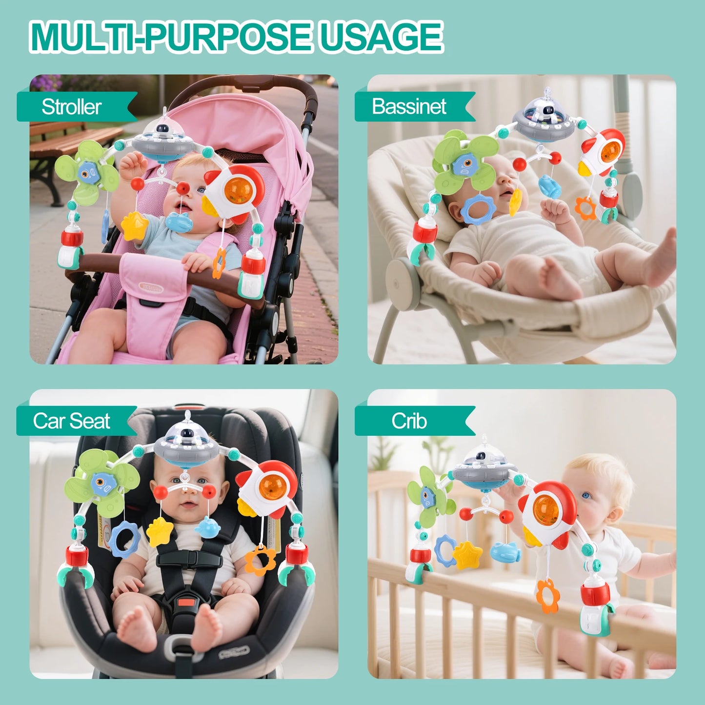Baby Stroller & Pram Activity Arch Toy