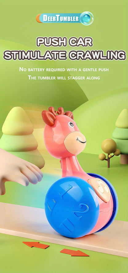 Baby Roly Poly Tumbler Wobbler Toy | Cause & Effect Sensory Toy for Infants 6–12 Months