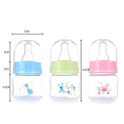 50ml Mini Portable Baby Nursing Bottle | BPA-Free Newborn Feeder for Milk, Juice & Fruit | 3 Colours