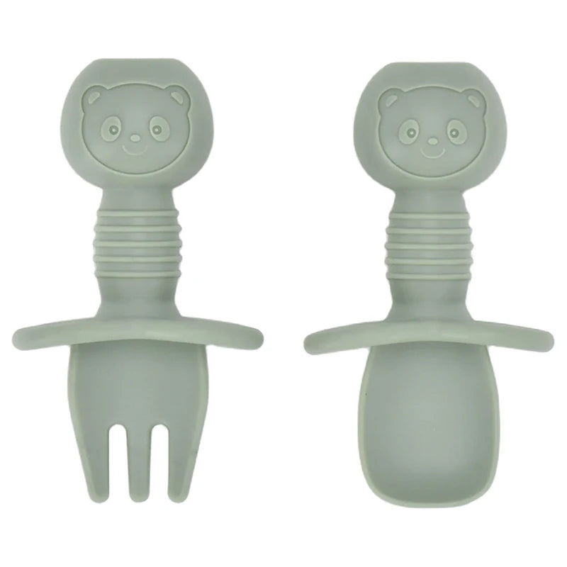 Baby Silicone Cartoon Dining Set | Plate, Cutlery & 4-Piece Options | BPA-Free