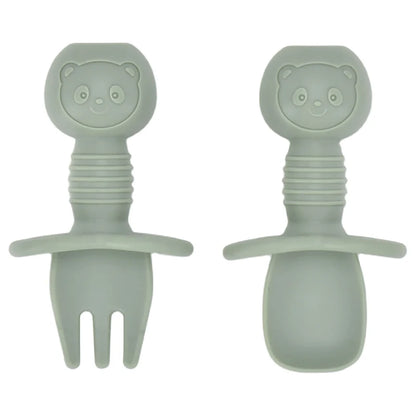 Baby Silicone Cartoon Dining Set | Plate, Cutlery & 4-Piece Options | BPA-Free