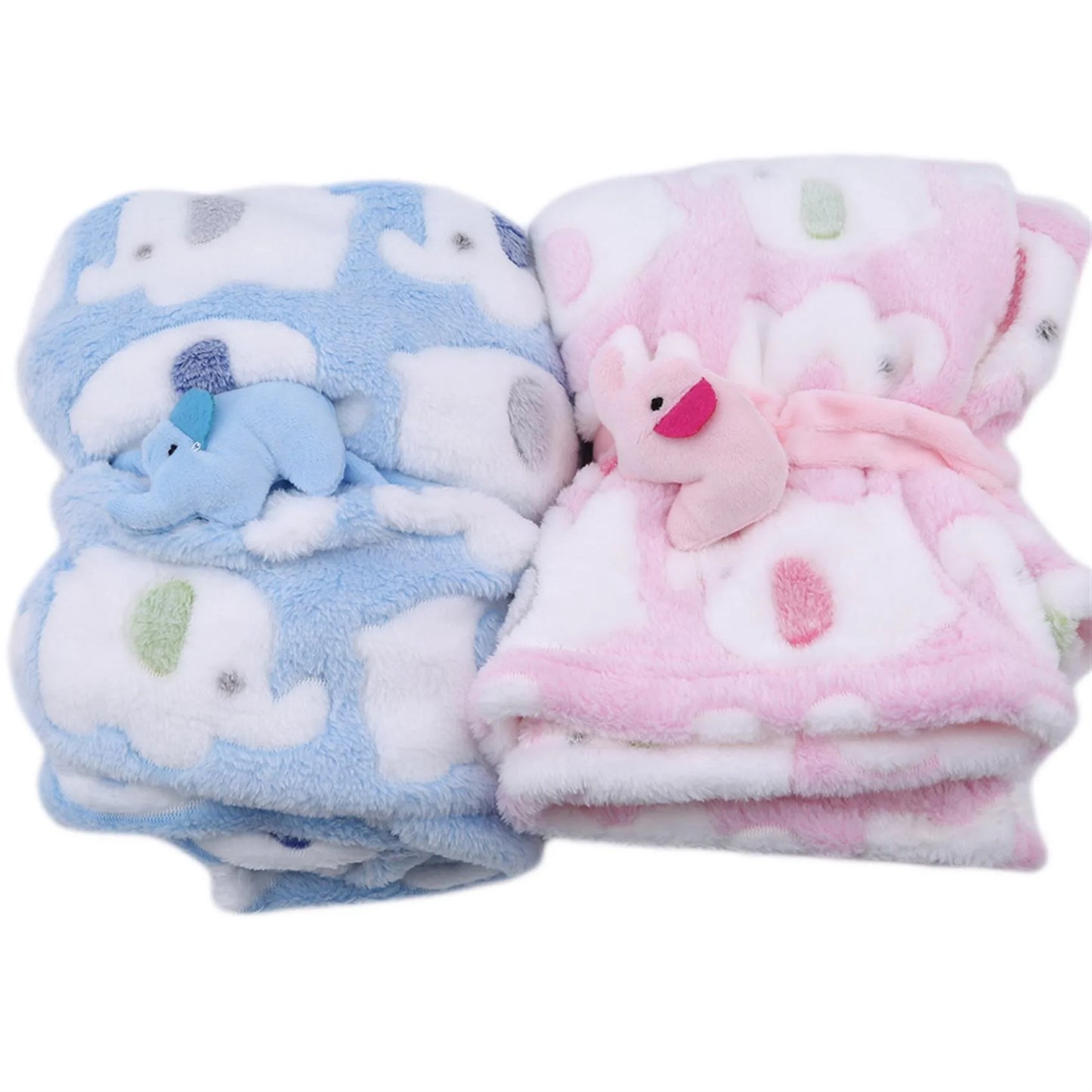 Baby Thermal Fleece Swaddle Blanket | Soft Newborn Bedding Wrap for All Seasons