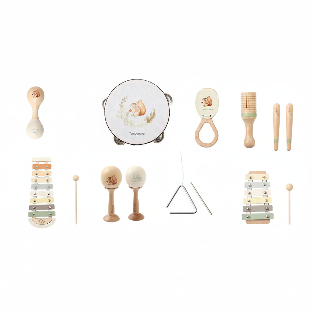 Baby Montessori Musical Instrument Toy | Xylophone, Drum, Maracas & More for 0–3 Years