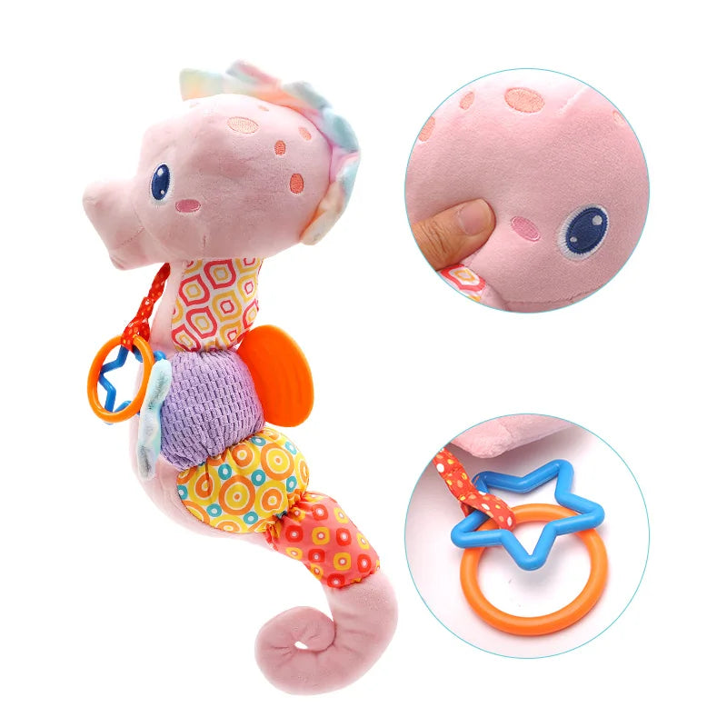 Baby Seahorse Musical Rattle Soft Toy