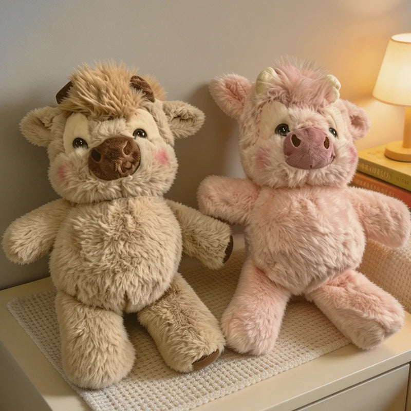 Highland Calf Plush Toy | Soft 40cm Stuffed Animal Doll for Babies & Kids