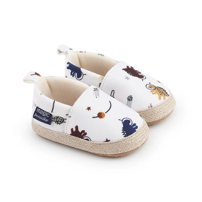Baby Dinosaur Slip-On Shoes | Closed Toe Walking Shoes 0-18 Months