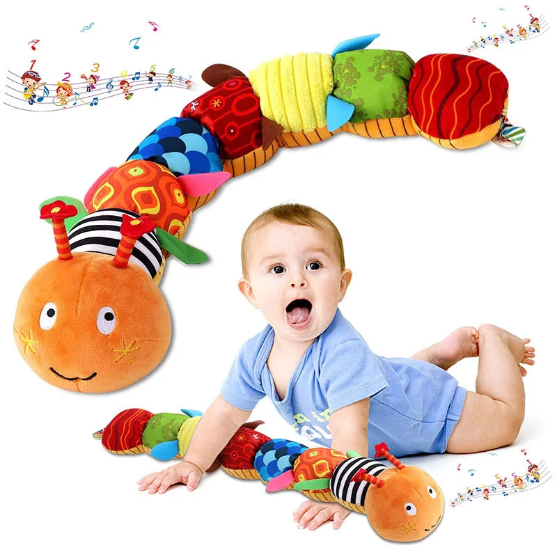 Baby Musical Caterpillar Rattle Plush Toy