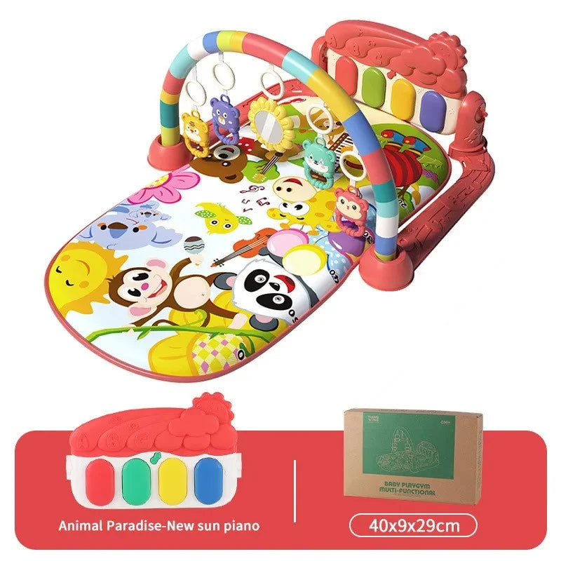 Baby Activity Gym Play Mat | Multifunctional Crawling & Sensory Mat for Infants