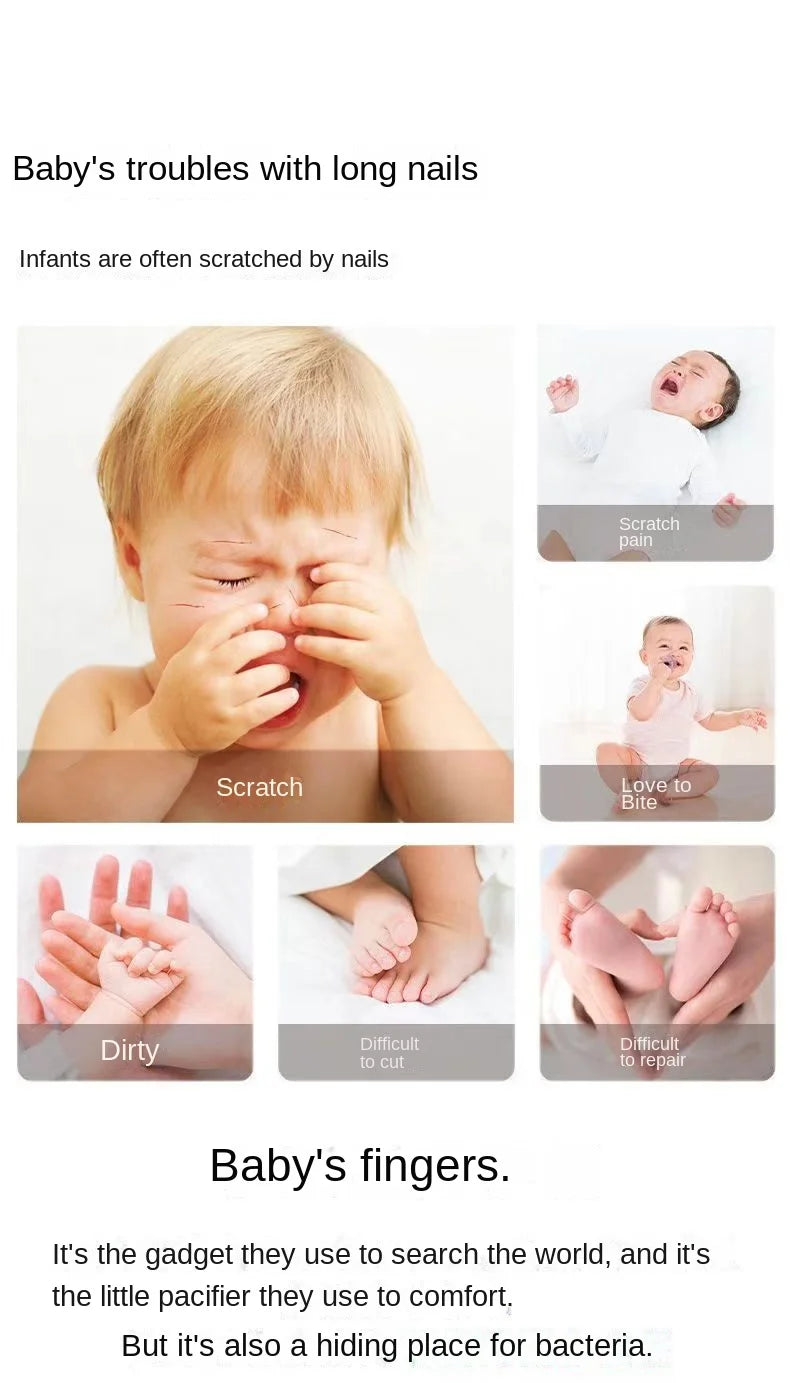 Electric Baby Nail Trimmer & Polisher | Quiet Safe Nail Care for Newborns