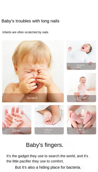 Electric Baby Nail Trimmer & Polisher | Quiet Safe Nail Care for Newborns