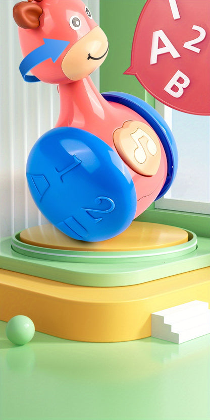 Baby Roly Poly Tumbler Wobbler Toy | Cause & Effect Sensory Toy for Infants 6–12 Months