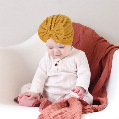 Baby Turban Bow Knot Hat | Soft Beanie Headwrap for Newborns & Toddlers