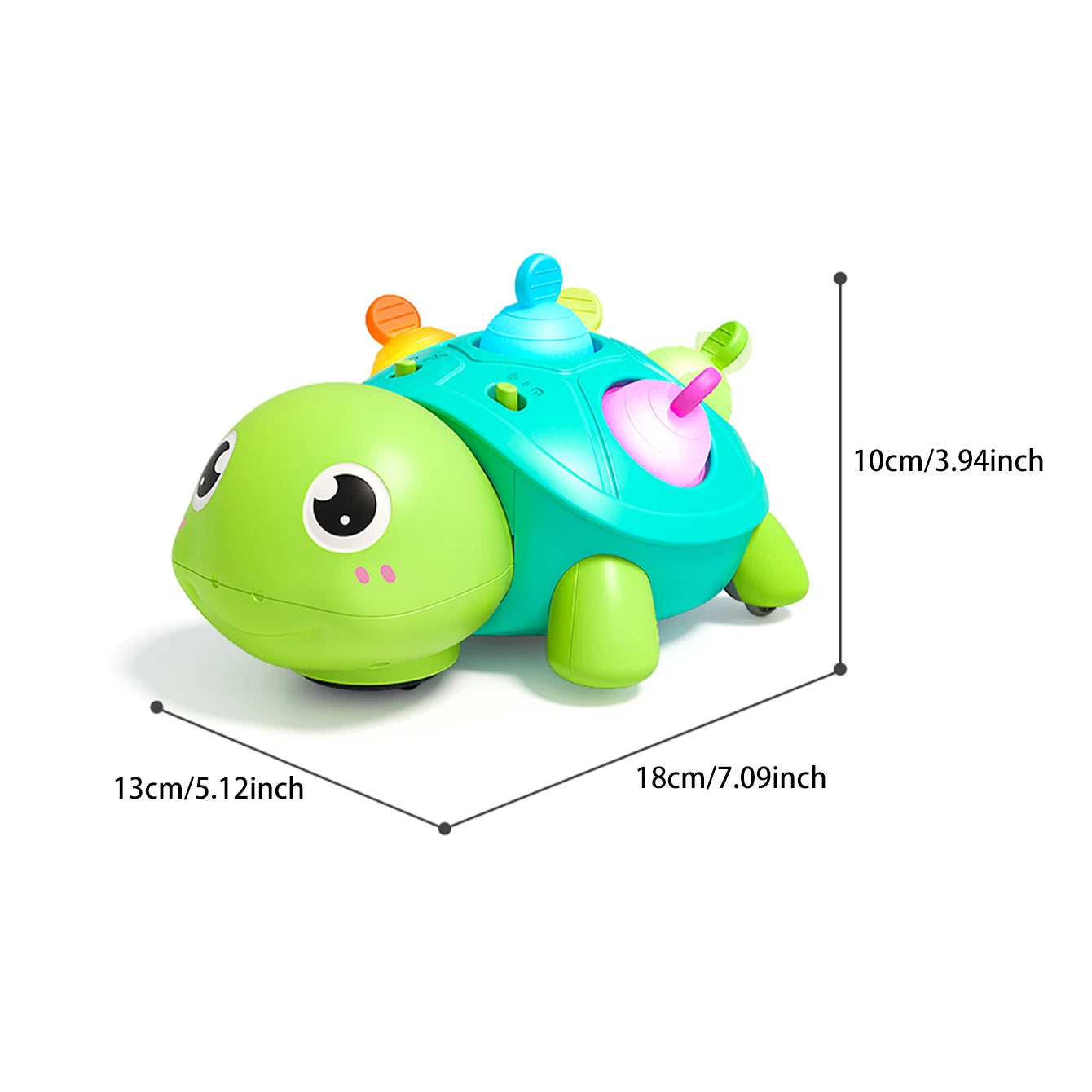 Baby Turtle Crawling Toy | Light & Sound Sensory Toy for Infants 0–12 Months