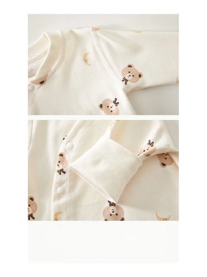 2-Piece Baby Cartoon Pyjama Set | Cotton Top & Pants Autumn Winter 0-18M