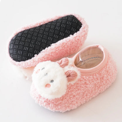 Warm Plush Baby Slippers | Soft Anti-Slip Indoor Toddler Floor Shoes | 6 Styles | 6 Months–4 Years