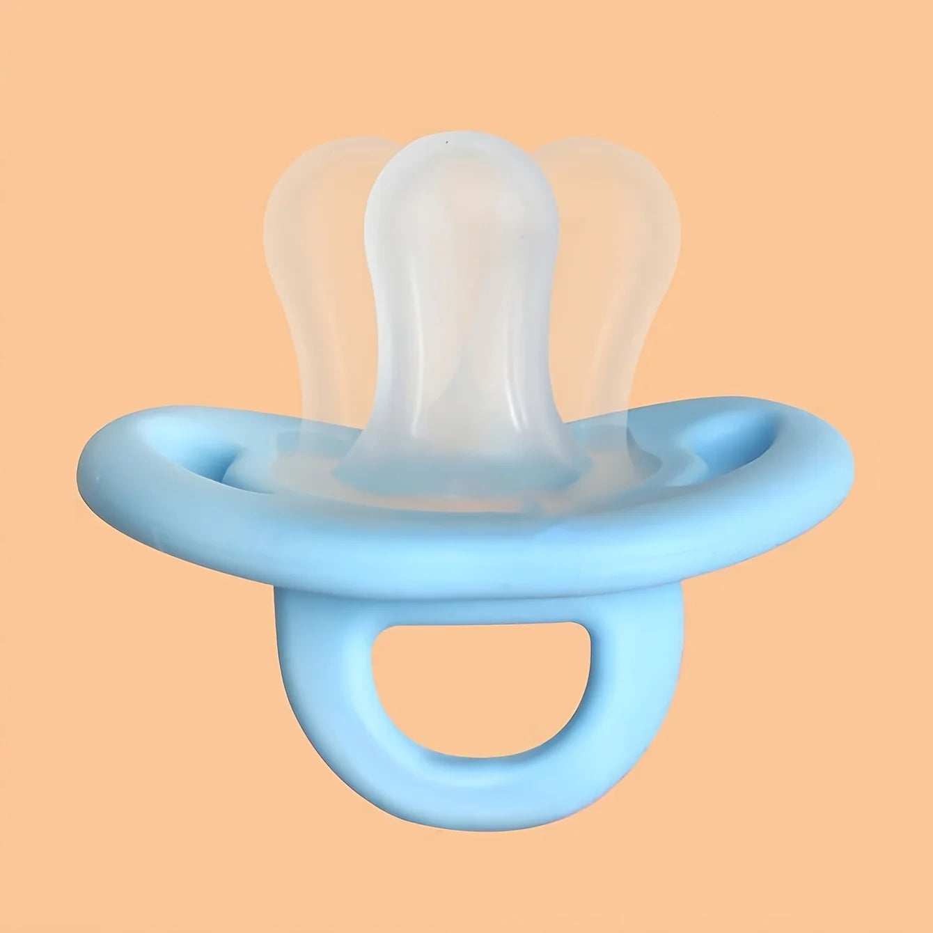 Silicone Baby Pacifier & Soother | Soft Thumb Nipple | Single & 2-Pack | Pink & Blue