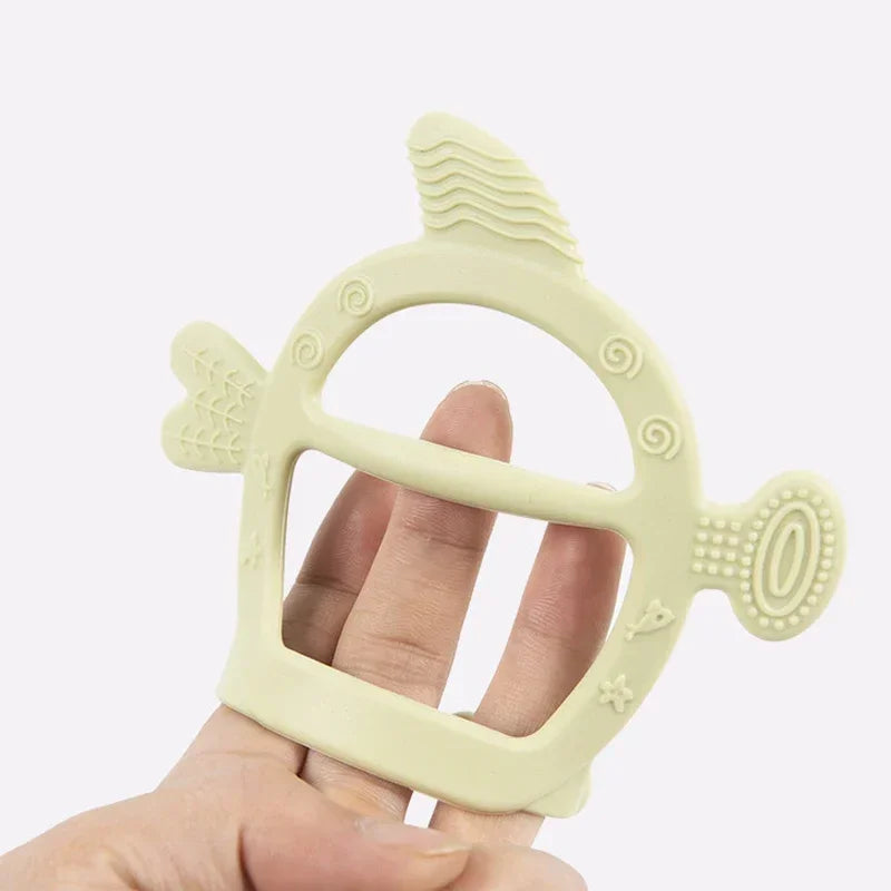 Silicone Turtle Baby Teether | Food-Grade Soft Tortoise Teething Toy | 8 Colours