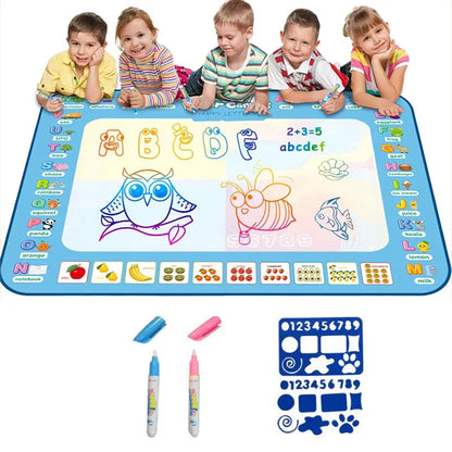 Kids Water Doodle Drawing Mat | Mess-Free Montessori Colouring Mat for Toddlers 3–8 Years