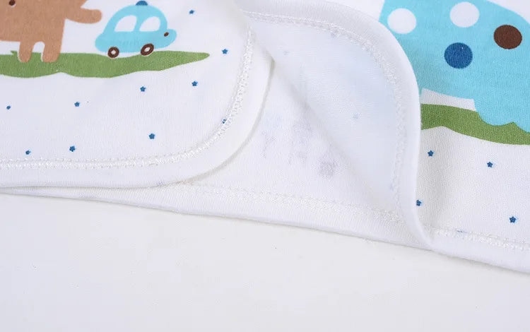 5-Piece Newborn Baby Clothing Set | Cartoon Cotton Tops & Pants 0-3 Months