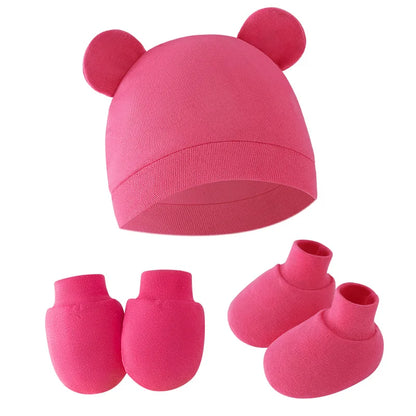 Baby Hat, Bonnet, Gloves & Socks Set | Newborn Gift Set 0-6 Months