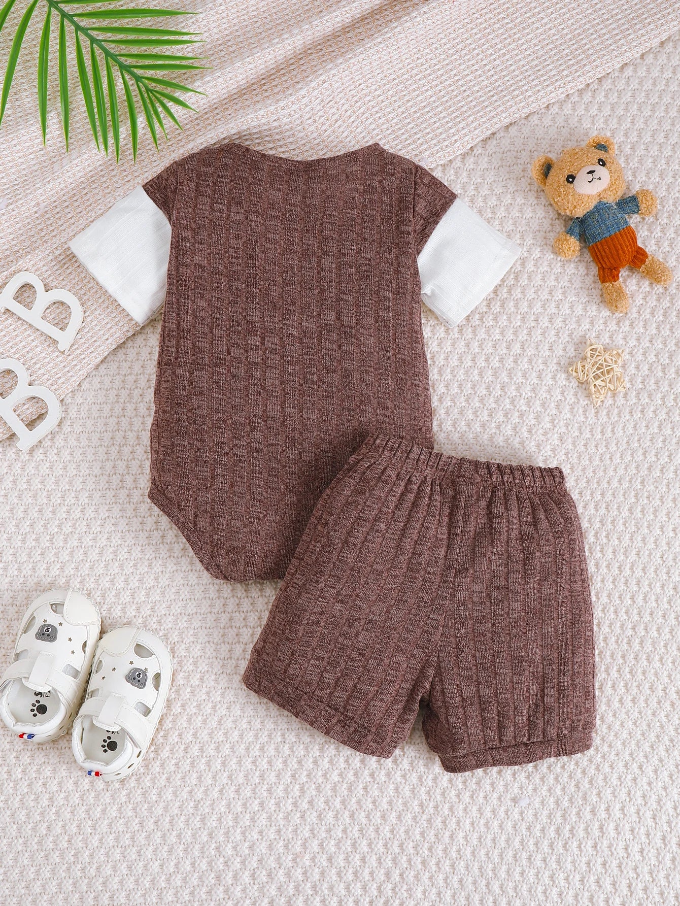Baby Boy Bear Jumpsuit & Shorts Set 2PCS | Summer 1-18 Months
