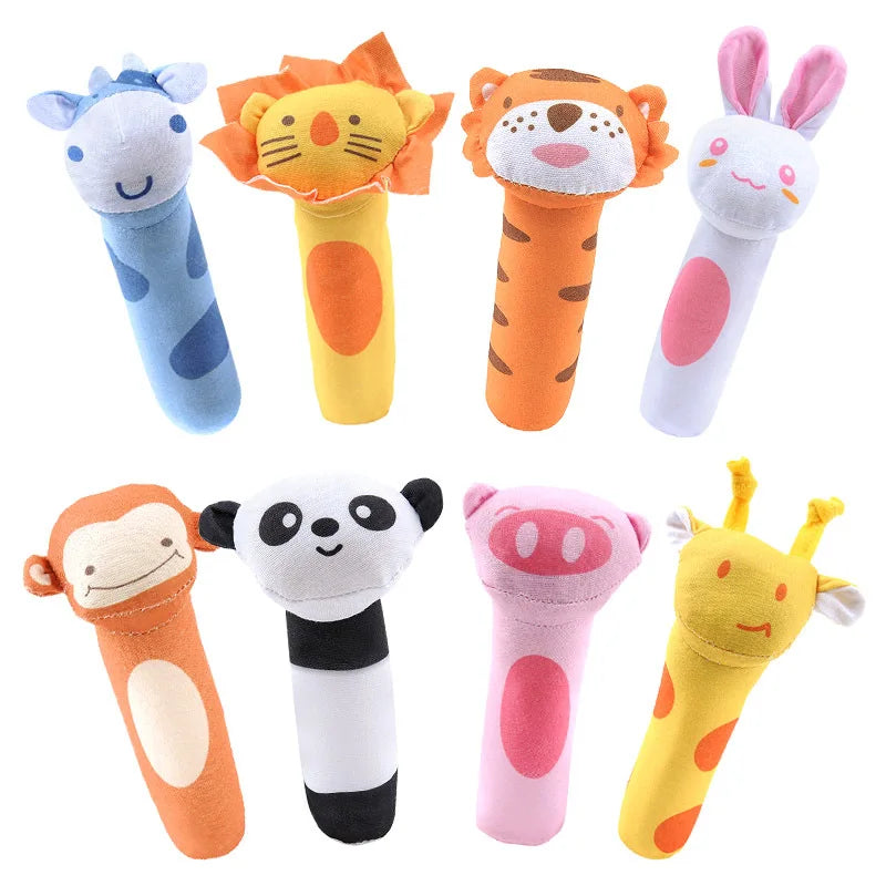Baby Animal Plush Hand Bell Rattle Toy