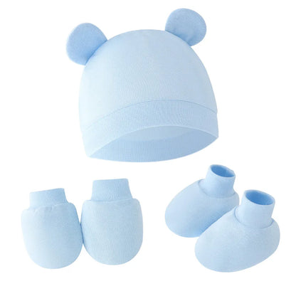 Baby Hat, Bonnet, Gloves & Socks Set | Newborn Gift Set 0-6 Months
