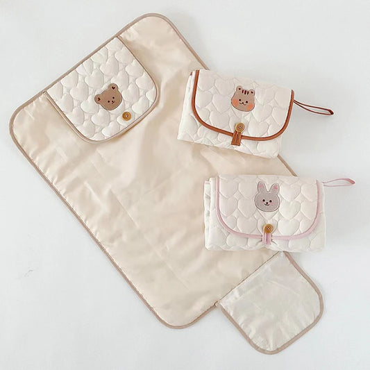 Baby Foldable Changing Mat | Portable Waterproof Nappy Change Pad for Newborns