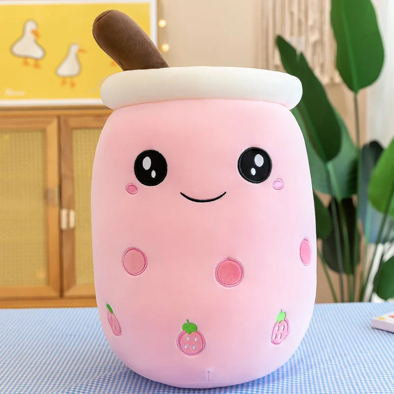 Kawaii Boba Bubble Tea Plush Toy | Soft Stuffed Milk Cup Pillow | 14 Styles | 24cm