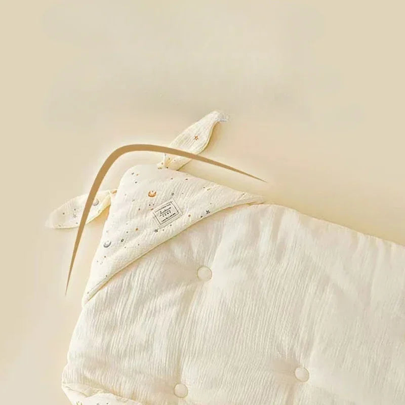 Newborn Bunny Ears Swaddle Blanket | Extra Soft Cotton Wrap